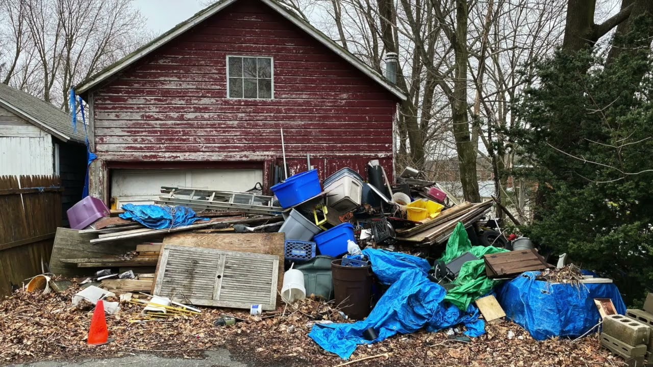 EZ Junk Removal team at work